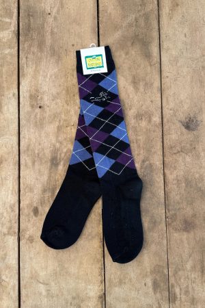 Meia Escocesa INSTEP Preto/Roxo