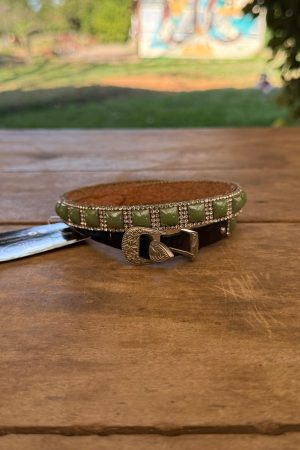 Bandinha de Chapéu com Strass Boots Horse Cor:Verde