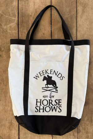 Bolsa Barão Horsewear cor:Cinza Estampa Salto Horse Shows