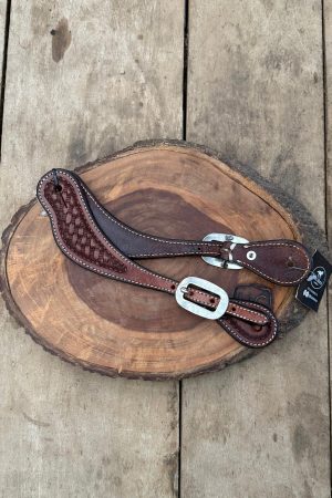 Correia de Espora AL Estreita  com Fivela de Inox Boots Horse cor:Café