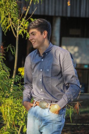 Camisa Masculina UC Manga Longa Cinza Escuro
