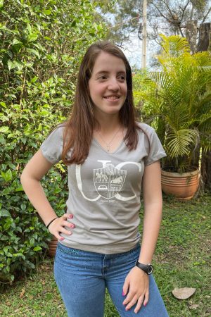Camiseta Feminina UC Cinza