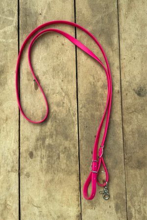 Rédea Fechada de Silicone 16mm Boots Horse Cor:Pink