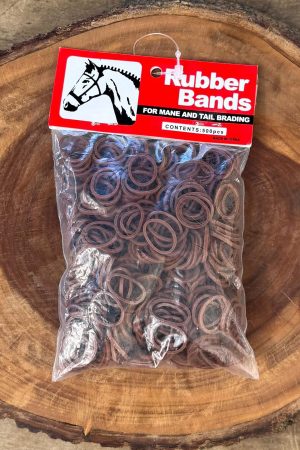Elástico de Crina Rubber Bands cor:Marrom