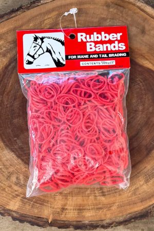 Elástico de Crina Rubber Bands cor:Vermelho