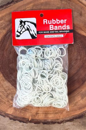 Elástico de Crina Rubber Bands cor:Branco