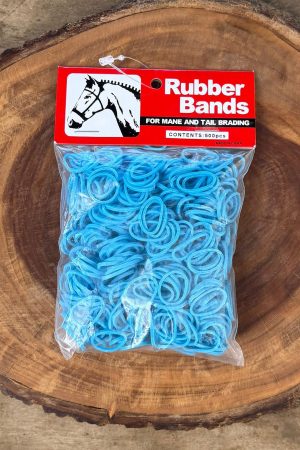 Elástico de Crina Rubber Bands cor:Azul Turquesa
