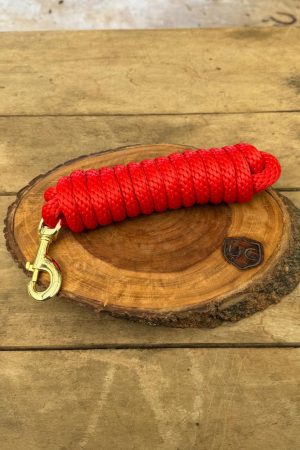 Cabo para Cabresto com Mosquetão Vermelho Boots Horse