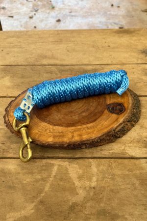 Cabo para Cabresto com Mosquetão Boots Horse Azul Turquesa