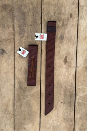 Conjunto Látego e Contra Látego de Nylon Mustang Marrom