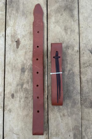 Conjunto Látego e Contra Látego de Couro Marrom Boots Horse