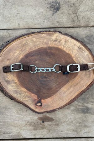 Barbela de Nylon Simples com Corrente Cor:Marrom