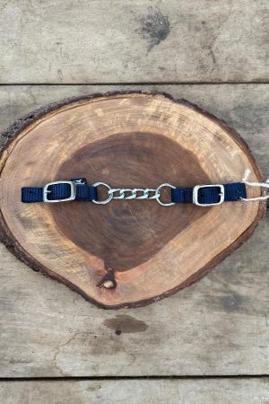 Barbela de Nylon Simples com Corrente Cor:Azul Marinho