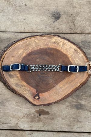 Barbela de Nylon Duas Correntes Cor: Azul Marinho