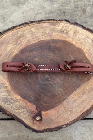 Barbela de Couro com Regulagem em Charroa Cor:Marrom